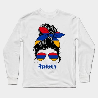 Armenia girl, Proud Flag, Armenia gift heritage, Armenian girlFriend Long Sleeve T-Shirt